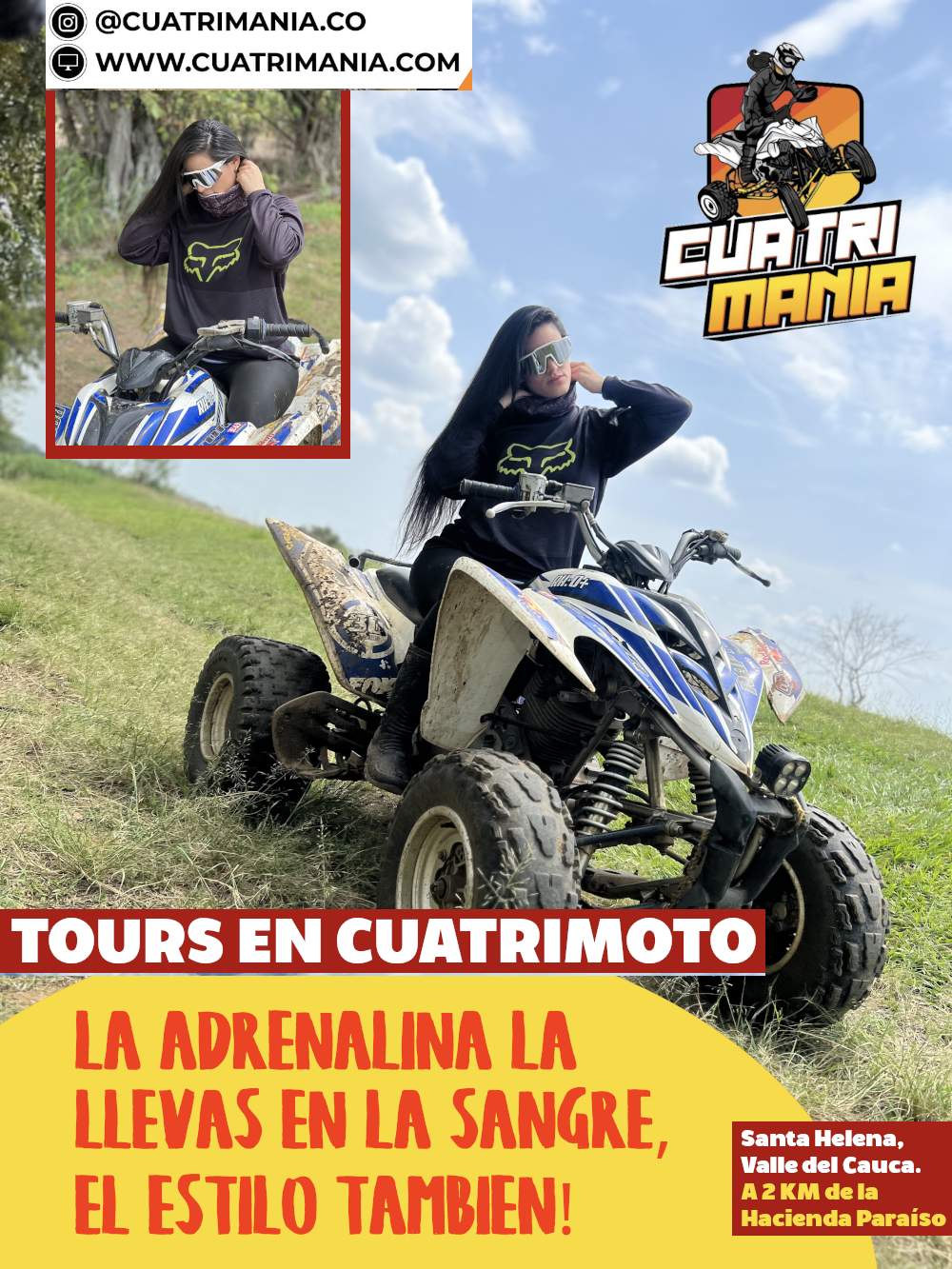 Adrenalina y Mucho Estilo Juntos en tu Cuatrimoto