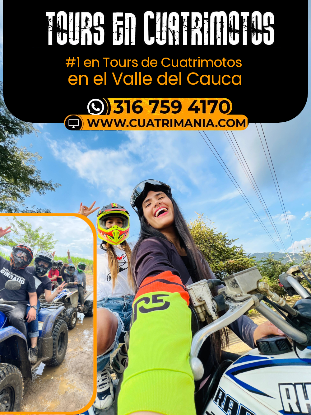 Somos #1 Tours en Cuatrimotos en Cali y el Valle