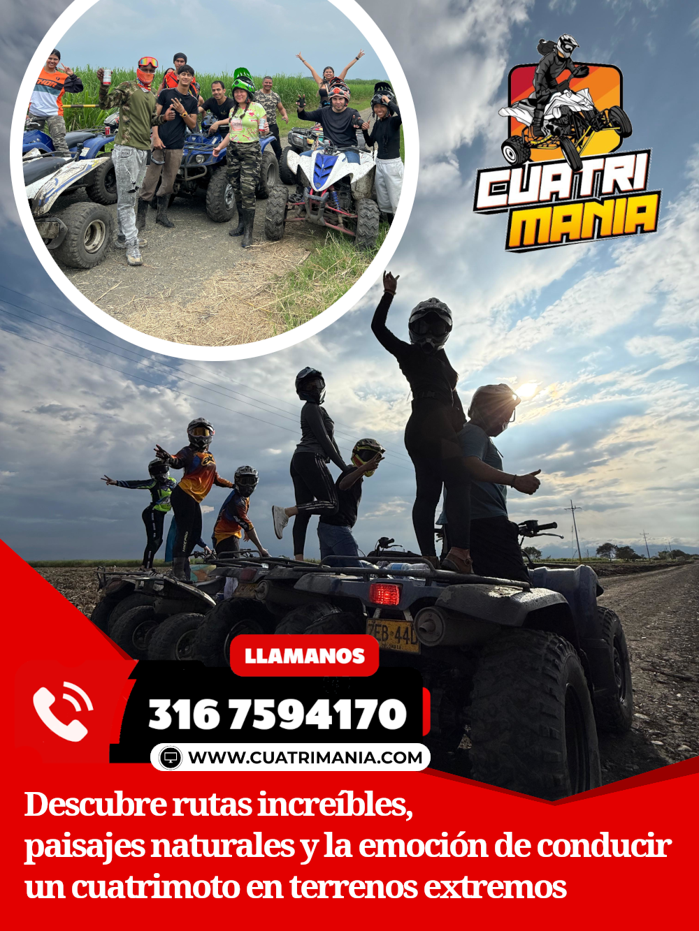 Cuatrimania es una empresa con mas de 7 años de experiencia